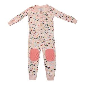 Hanna Andersson Colorful Bow Print Pajama Onesie 0rganic Cotton.